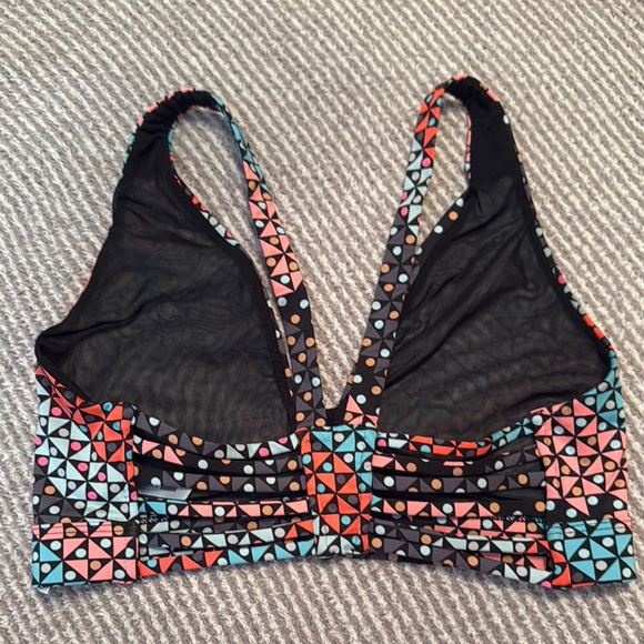 Colorful Geometric Pattern Sports Bra - Picture 3 of 3